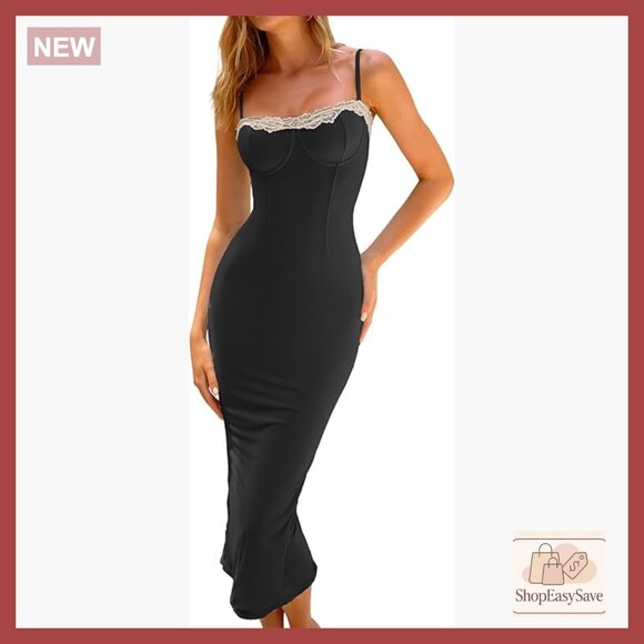 Dresses & Skirts - Floral Mesh Maxi Dress Bodycon Elegant Wedding Guest Party Night Out